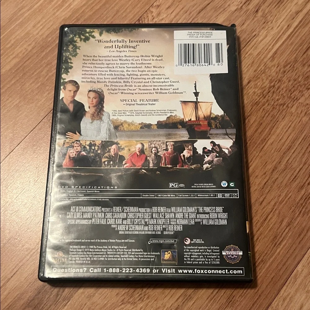 The Princess Bride DVD